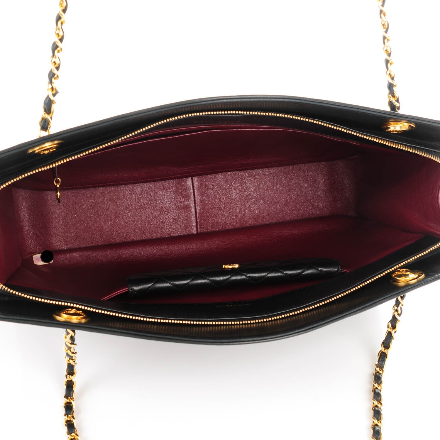 Chanel Lambskin Quilted Shoulder Bag Black 5 of 9