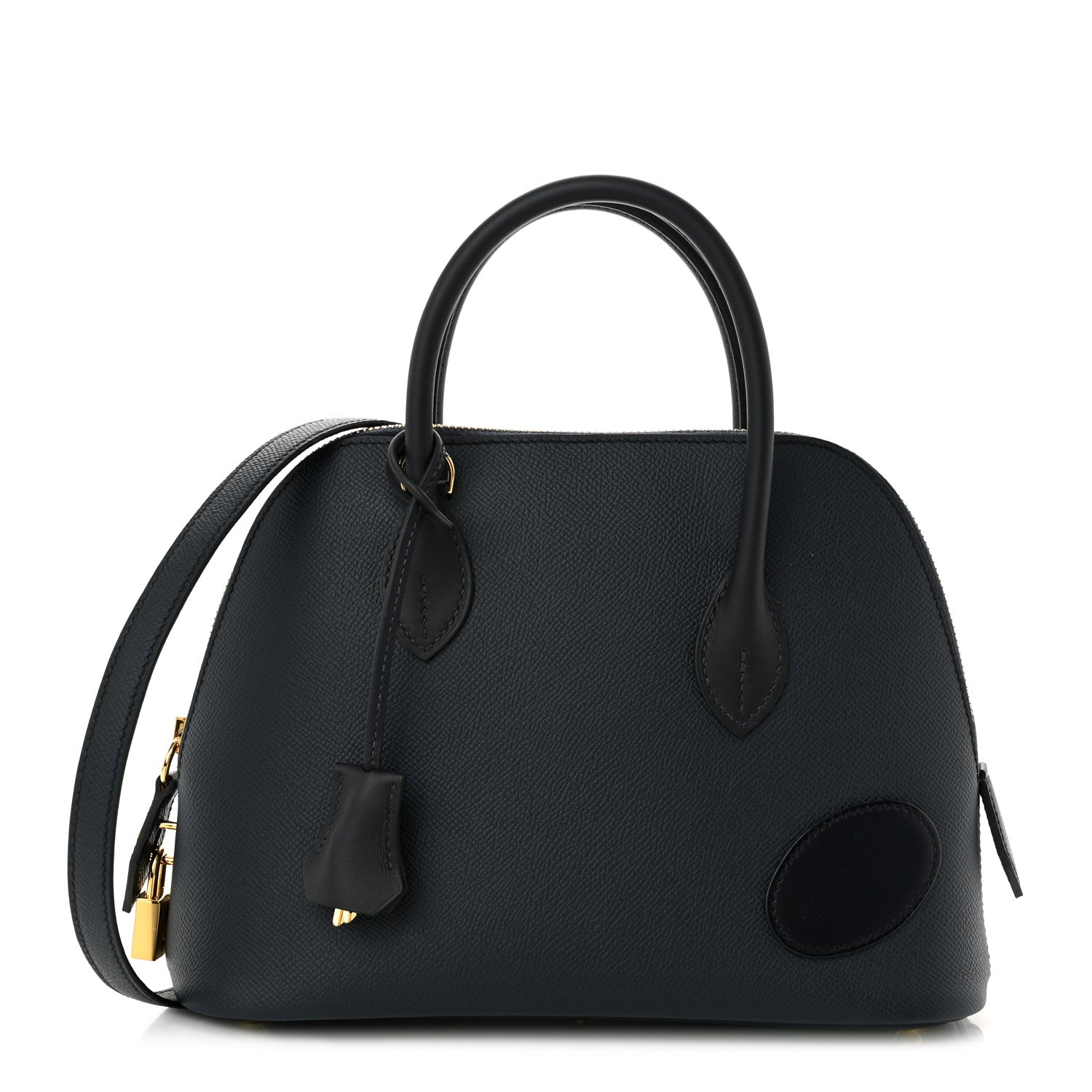 Hermes Epsom Tri-Color En Desordre 1923 Bolide 25 Bleu Indigo Caban 1 of 11