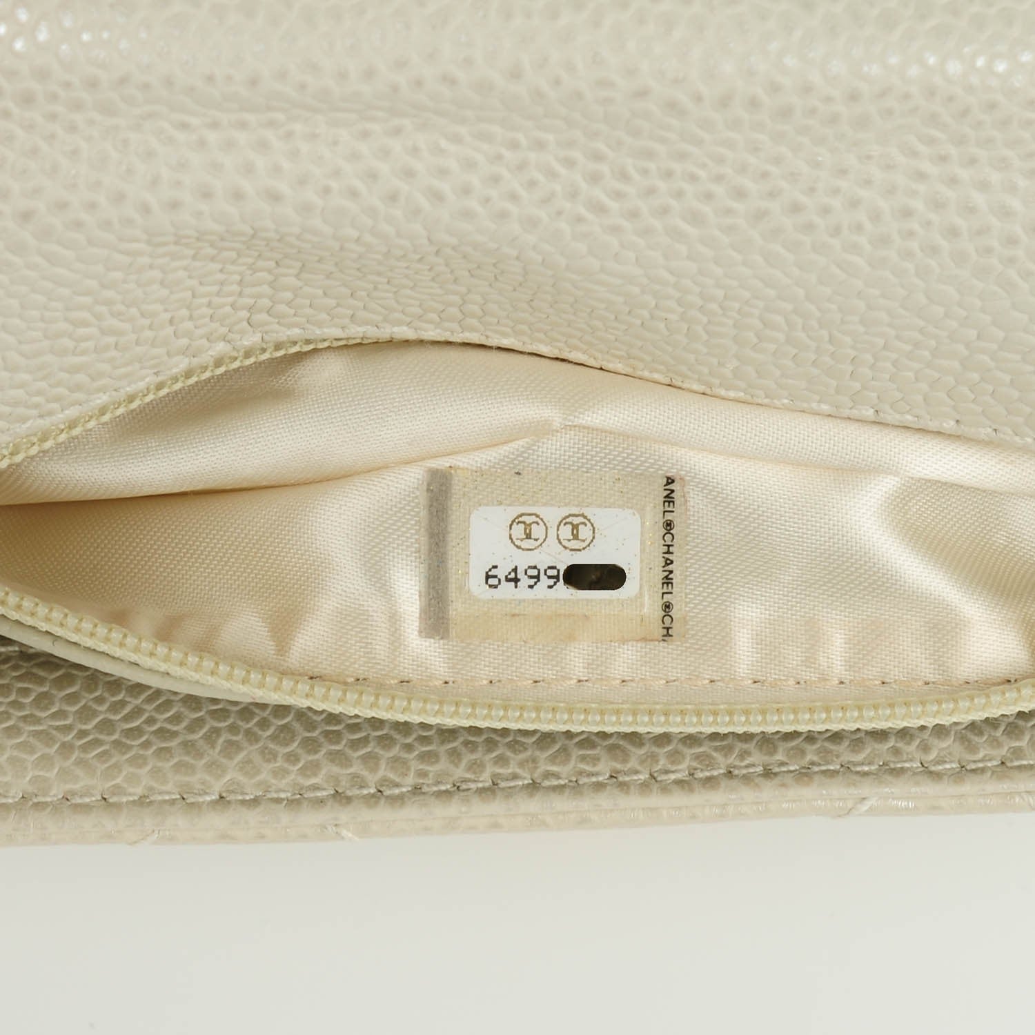 Chanel Caviar Quilted Mini Evening Bag Pearl 2 of 10