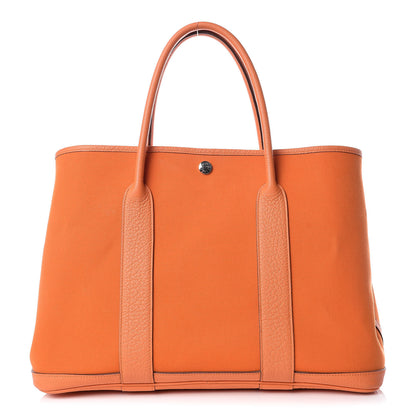 Hermes Toile Negonda Garden Party Tote 36 MM Orange 1 of 16