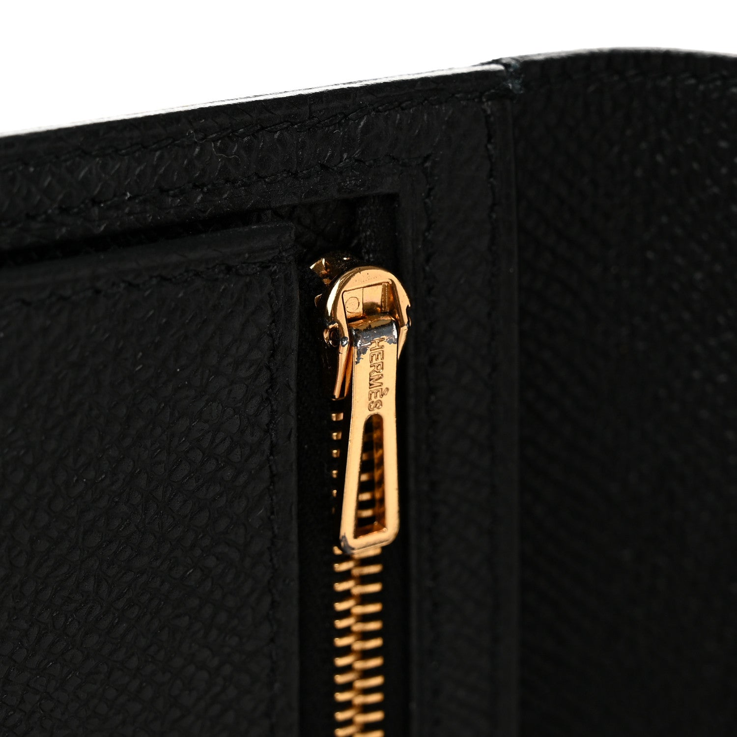 Hermes Epsom Bearn Gusset Wallet Black 8 of 9
