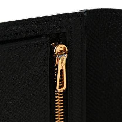 Hermes Epsom Bearn Gusset Wallet Black 8 of 9