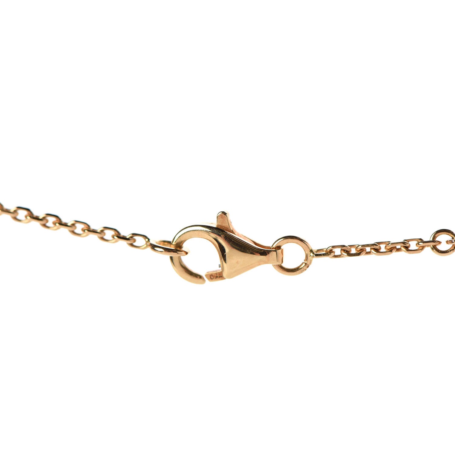 Van Cleef & Arpels 18K Yellow Gold Black Onyx Vintage Alhambra Pendant Necklace 4 of 6