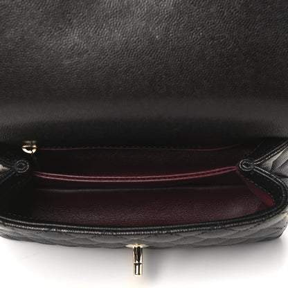 Chanel Caviar Quilted Mini Coco Handle Flap Black 4 of 4