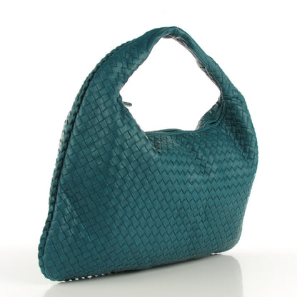 Bottega Veneta Nappa Intrecciato Large Veneta Hobo Teal 3 of 8