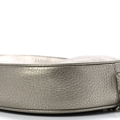 Gucci Metallic Pebbled Calfskin Mini Soho Chain Bag Golden Beige 11 of 11