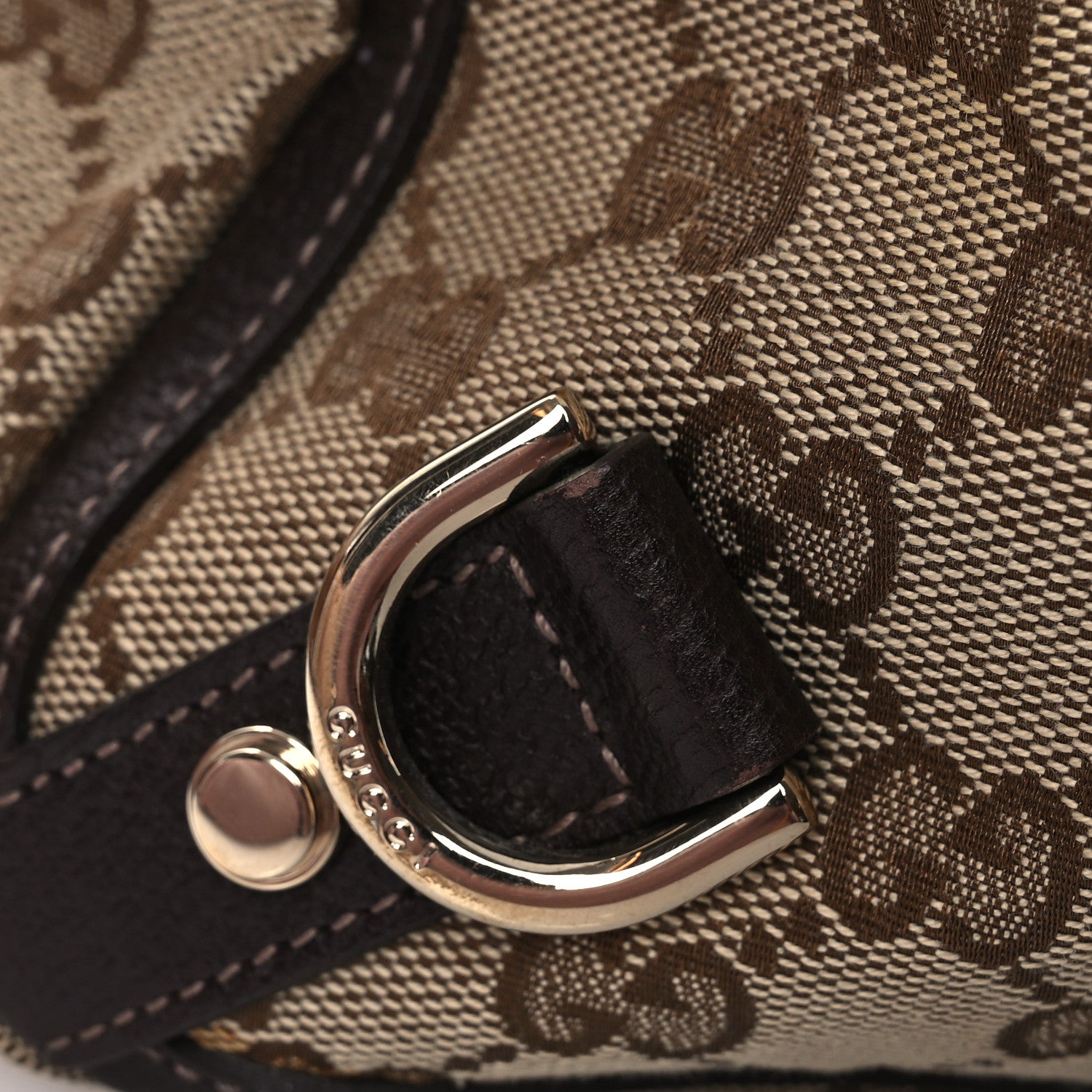 Gucci Monogram Medium Abbey Tote  Brown 12 of 13