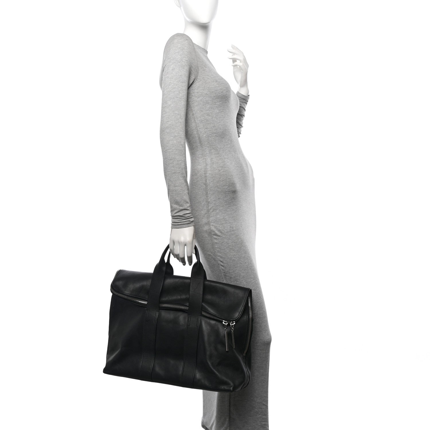3.1 Phillip Lim Calfskin 31 Hour Bag Black 2 of 14