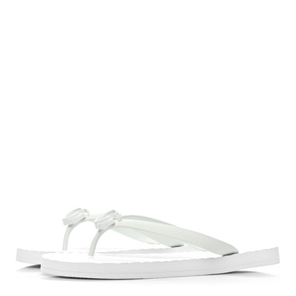 Gucci Rubber Chevron Mens GG Thong Flat Sandals 8 Great White 3 of 8