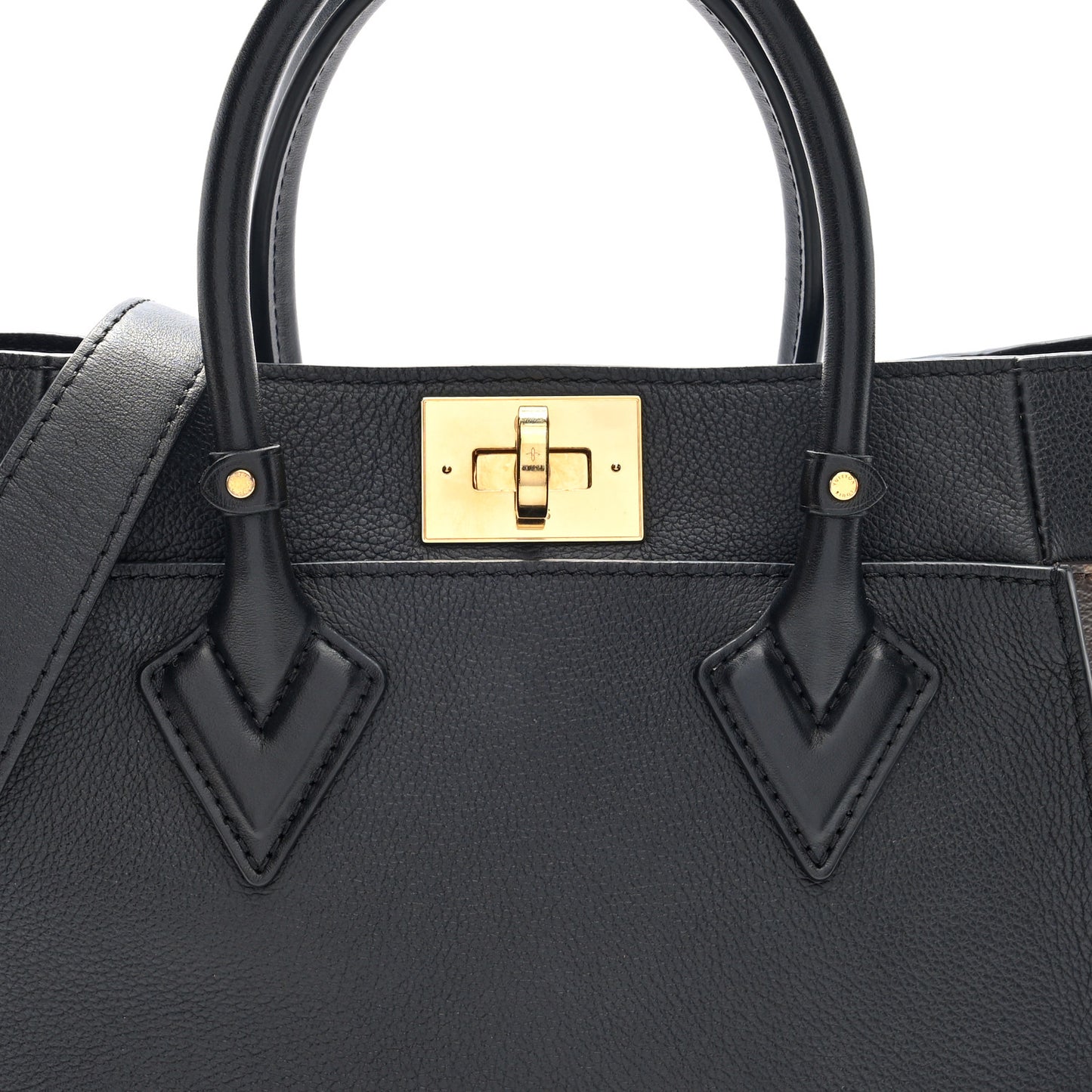 Calfskin Monogram On My Side PM Black