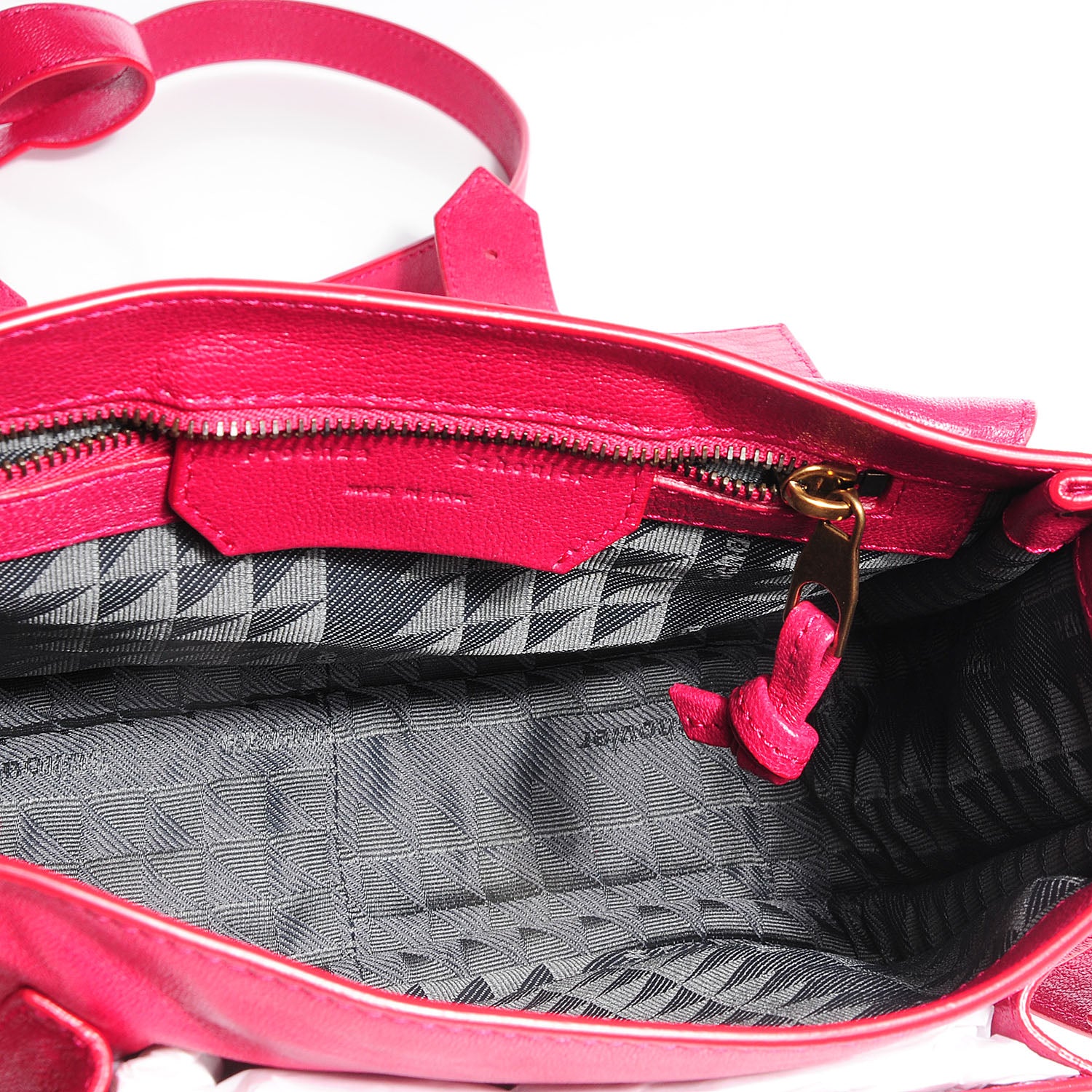 Proenza Schouler Lambskin PS1 Mini Pouch Messenger Bag Raspberry 9 of 11