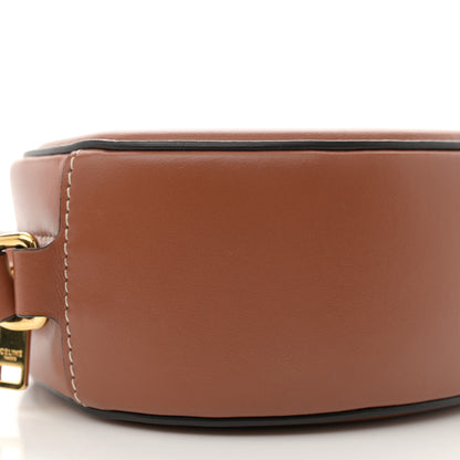 Celine Smooth Calfskin Cuir Triomphe Oval Bag Tan 9 of 10