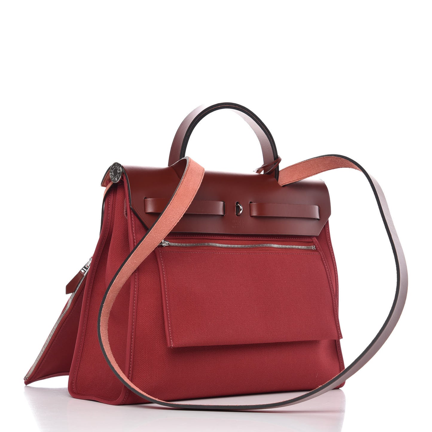 Vache Hunter Toile Herbag Zip 31 PM Rouge Grenat Rouge H
