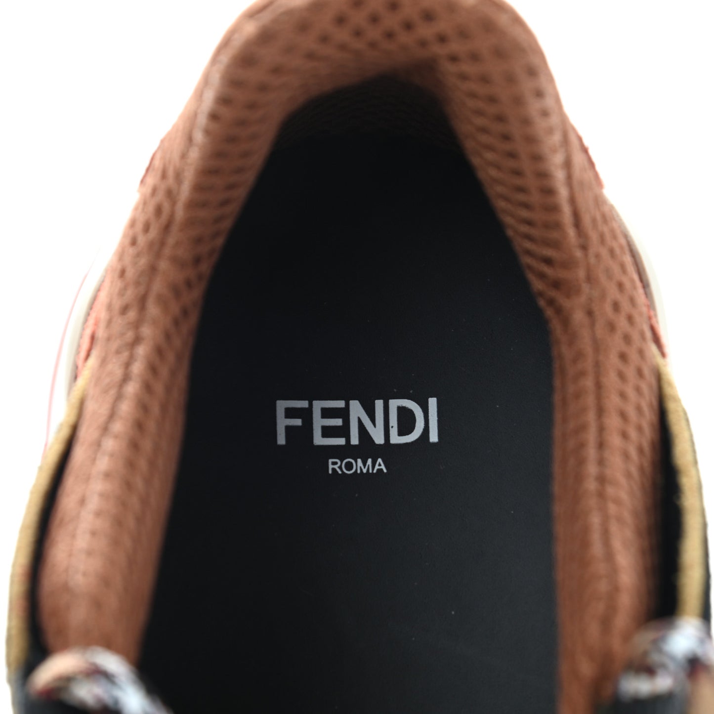 Suede Mesh FF Womens FFluid Low Top Sneakers 36.5 Black Brandy Tobacco