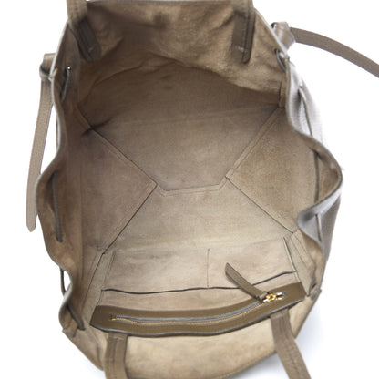 Celine Soft Grained Calfskin Small Belt Cabas Phantom Taupe 7 of 18