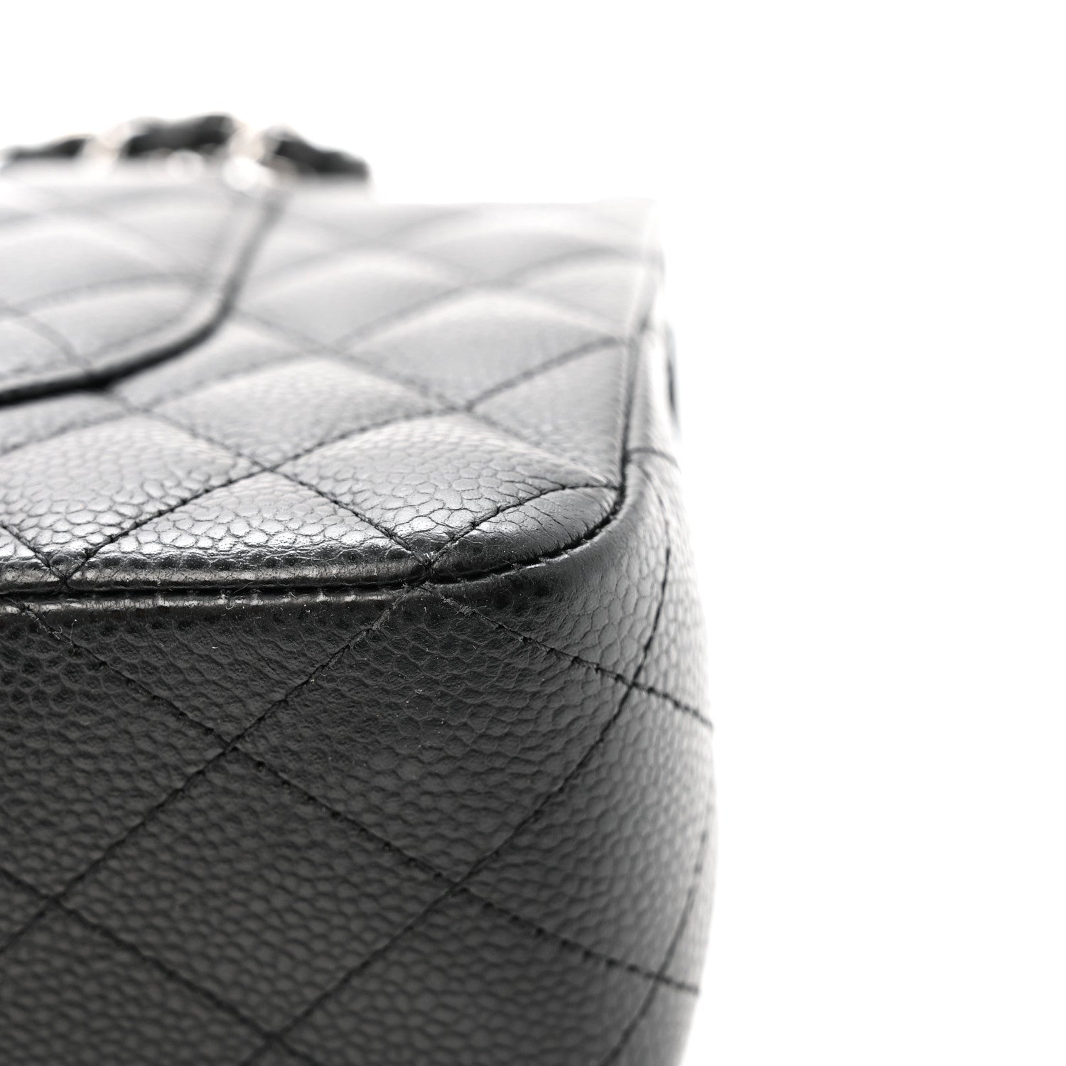 Chanel Caviar Quilted Medium Double Flap Black 12 of 16