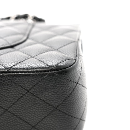 Chanel Caviar Quilted Medium Double Flap Black 12 of 16