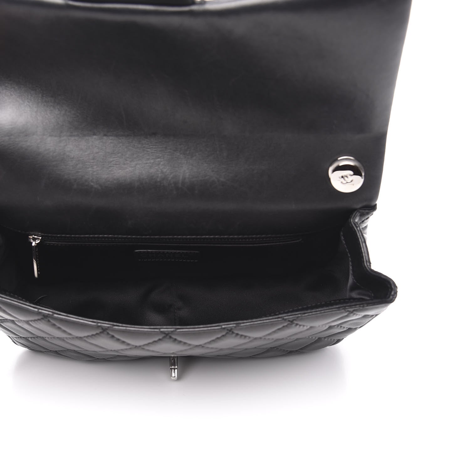 Chanel Lambskin Quilted Jumbo Easy Carry Flap Black 5 of 15