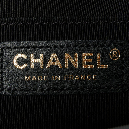 Chanel Calfskin Braided Medium Boy Flap Black 6 of 11