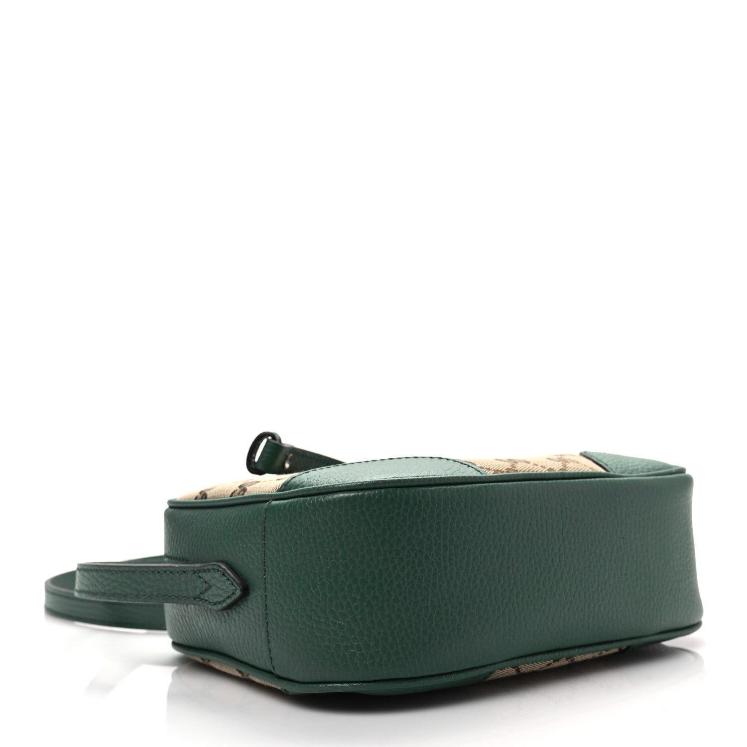 Gucci Monogram Dollar Calfskin Mini Bree Messenger Bag Beige Ebony Emerald 4 of 8