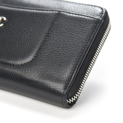 Chanel Grained Calfskin Neo Executive Zip Around Wallet Black 11 of 11