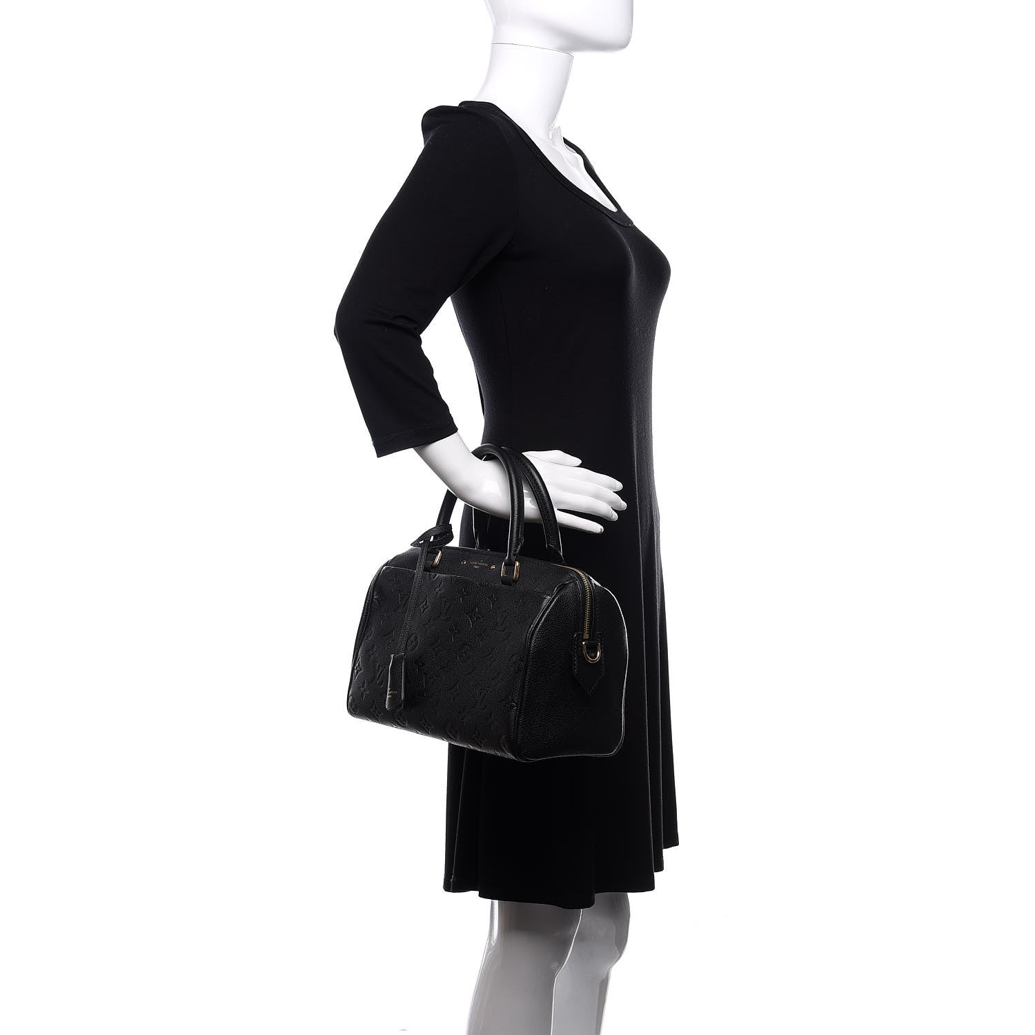 Louis Vuitton Empreinte Speedy Bandouliere 25 NM Black 3 of 10