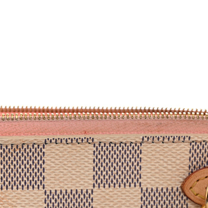 Louis Vuitton Damier Azur Neverfull MM GM Pochette Rose Ballerine 16 of 16