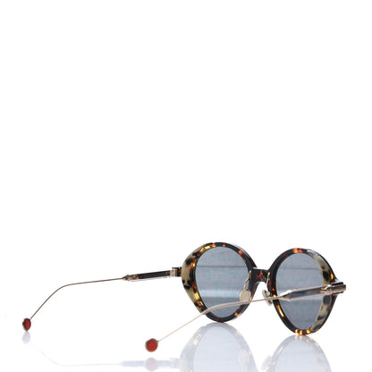 Christian Dior Acetate Leaf Print Umbrage Round Sunglasses Pink Foliage 4 of 8