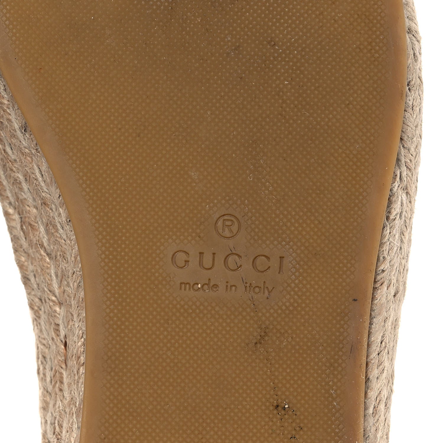 Gucci Canvas Rhombus Horsebit Espadrille Slippers 5 Camel Brown Black 7 of 9