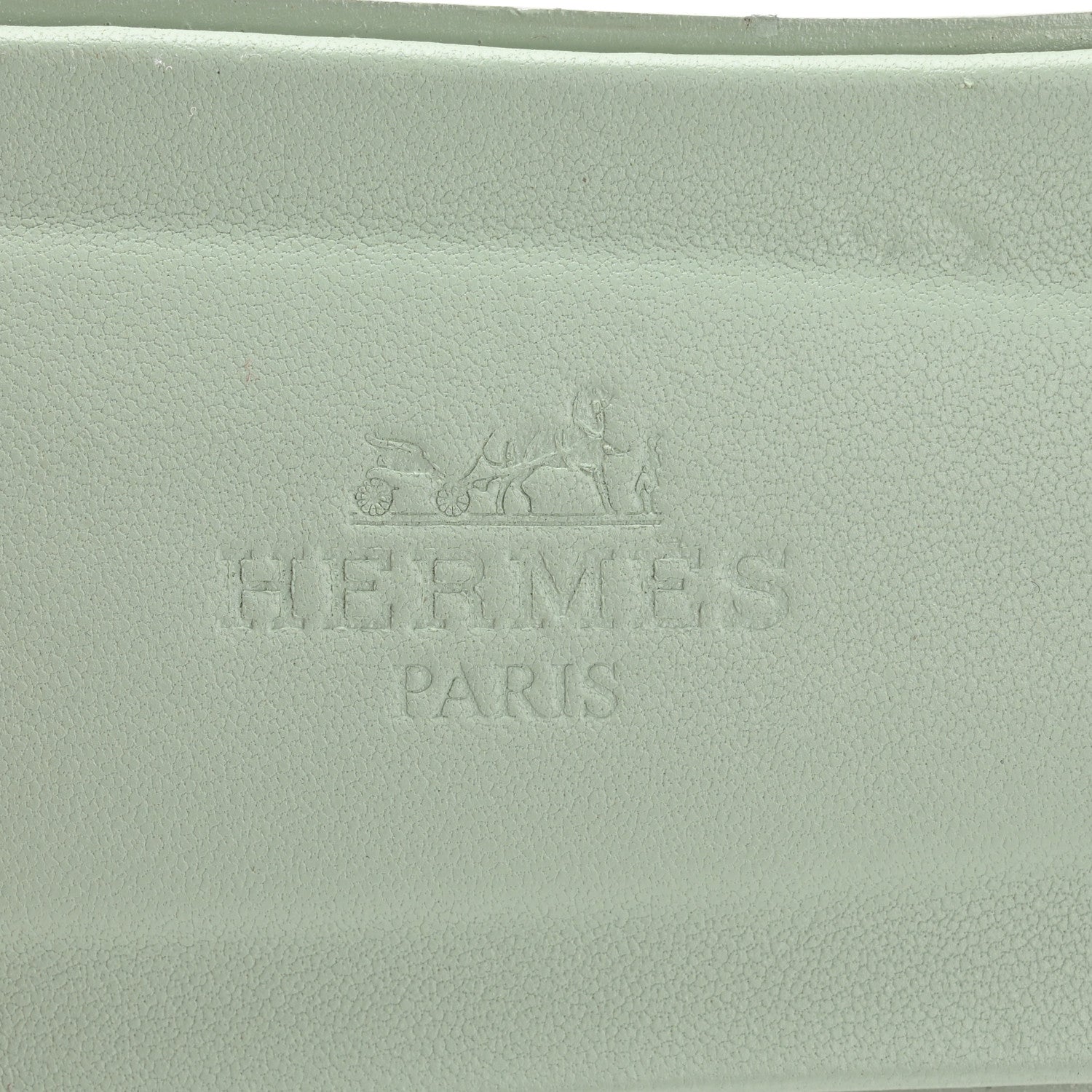 Hermes Calfskin Oran Sandals 39 Vert D'eau 8 of 9