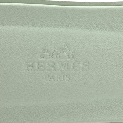 Hermes Calfskin Oran Sandals 39 Vert D'eau 8 of 9