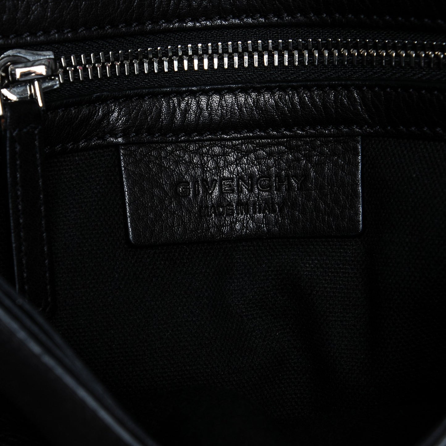 Pebbled Calfskin Small Pandora Pure Flap Bag Black