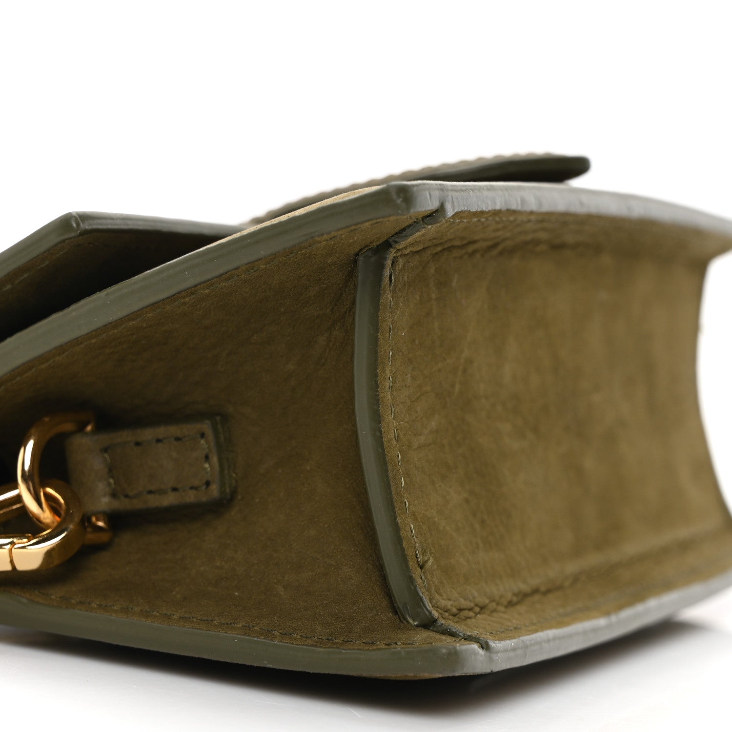 Jacquemus Suede Calfskin Le Bambino Dark Khaki 9 of 10