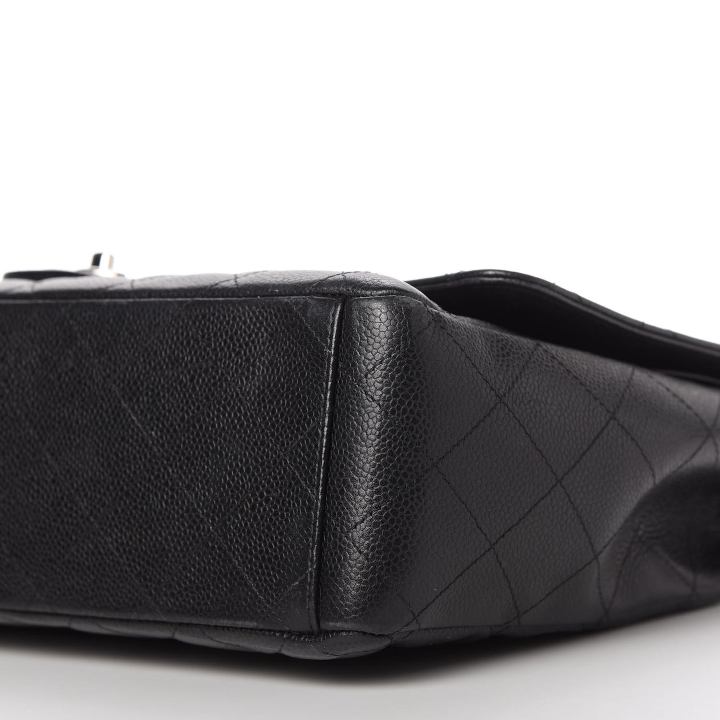 Caviar Quilted Maxi Double Flap Black