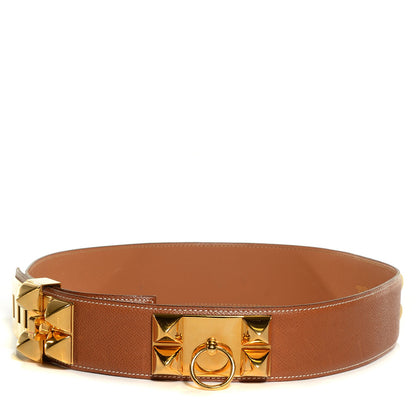 Hermes Courchevel Collier De Chien CDC Belt 78 Gold 1 of 6