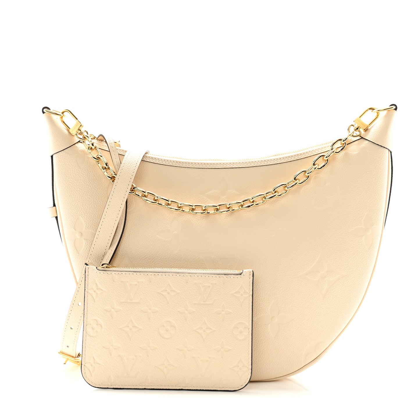 Empreinte Monogram Giant Loop Hobo Cream