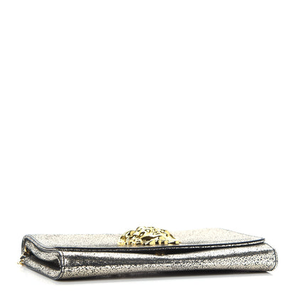Versace Metallic Suede Palazzo Medusa Evening Bag Gold 4 of 10