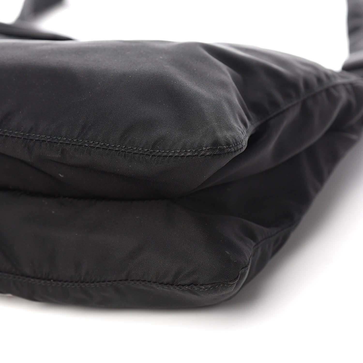 Prada Nylon Flat Messenger Bag Black 8 of 9