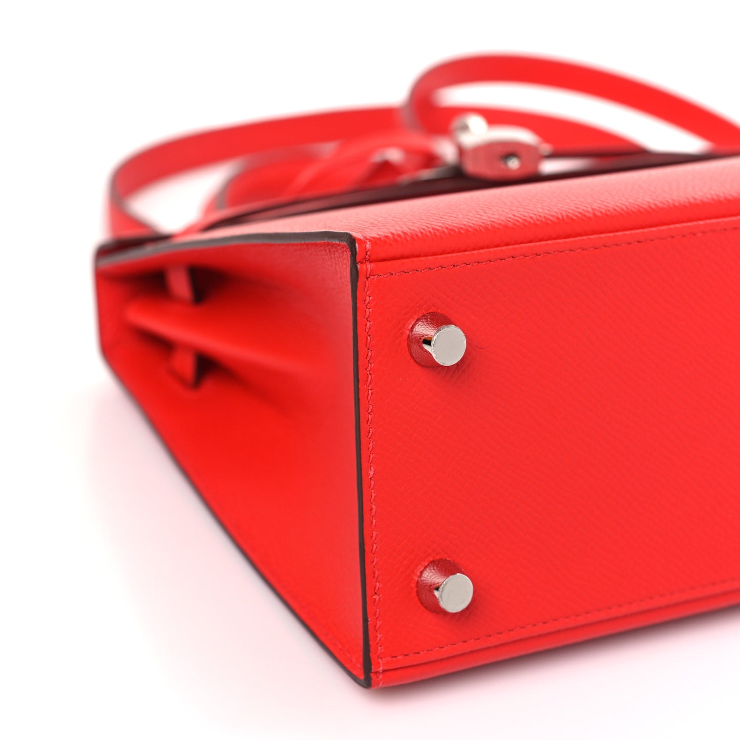 Epsom Verso Kelly Sellier 25 Rouge De Coeur Rouge Grenat