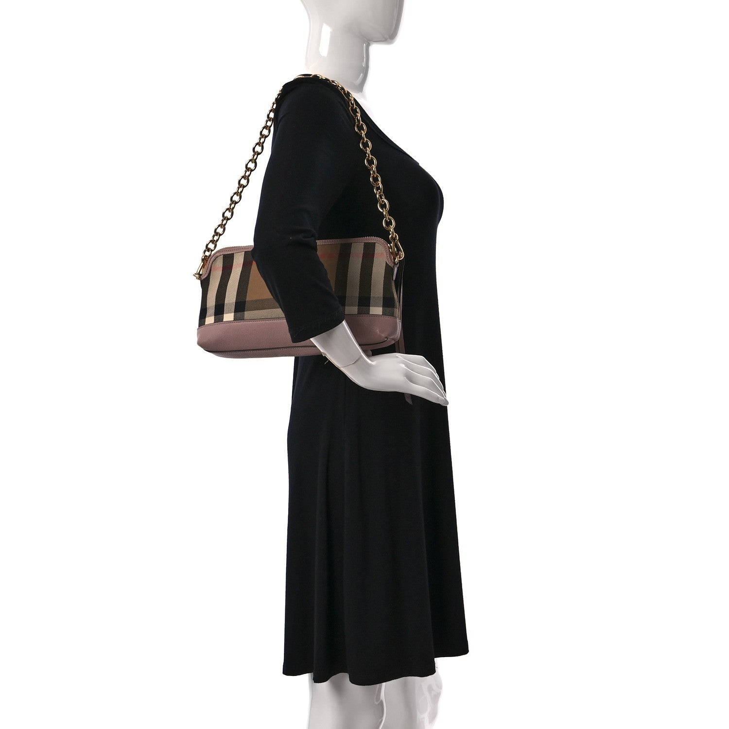 Burberry Derby House Check Abingdon Convertible Clutch Pale Orchid 2 of 8