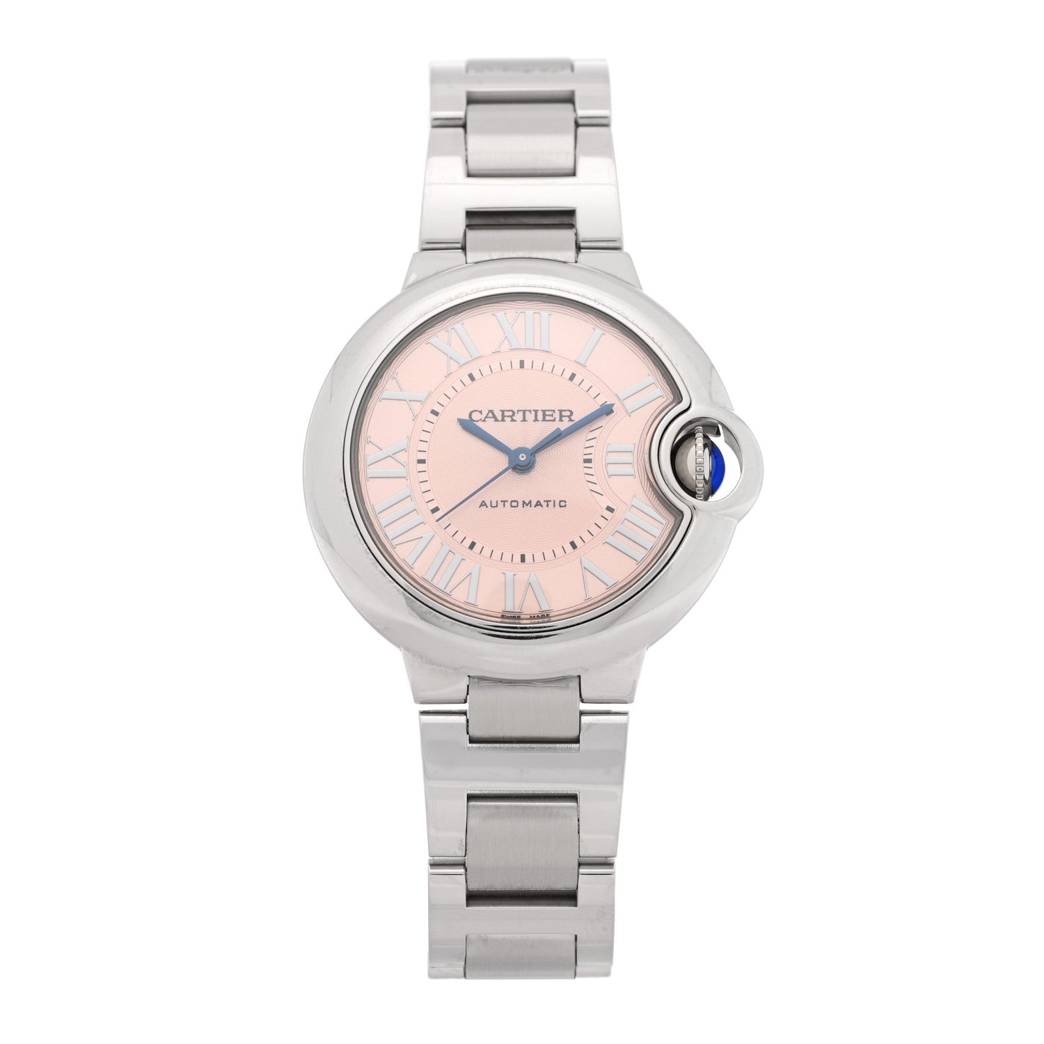 Cartier Stainless Steel 33mm Ballon Bleu De Cartier Automatic Watch Pink 1 of 4