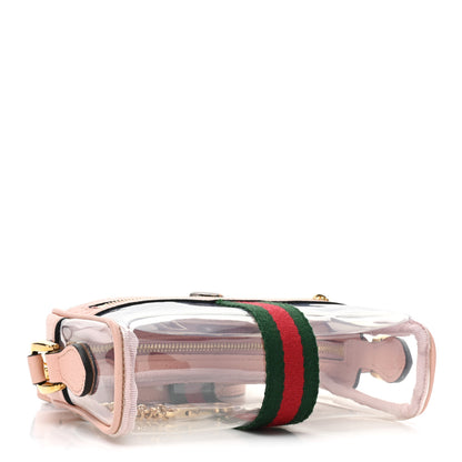 Gucci Vinyl Web Mini Ophidia Transparent Shoulder Bag Perfect Pink 4 of 8