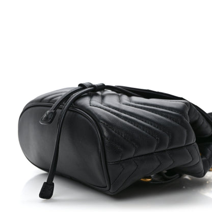 Gucci Calfskin Matelasse GG Marmont Flap Backpack Black 8 of 8