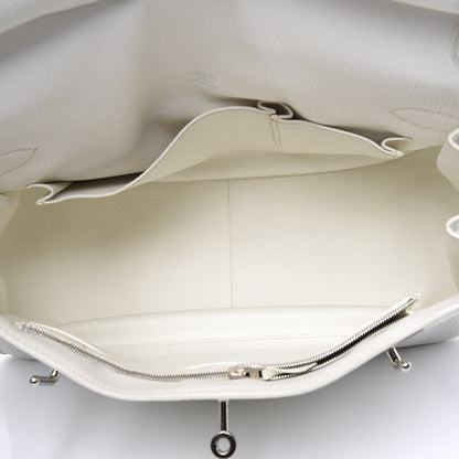 Hermes Taurillon Clemence Jypsiere 34 White 4 of 13