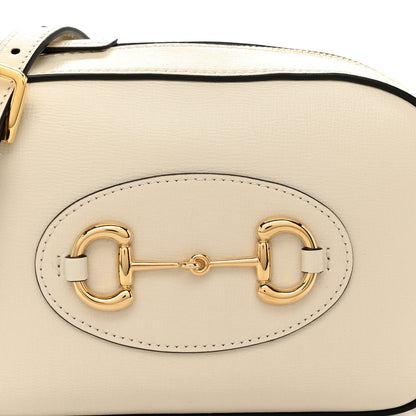 Gucci Azalea Calfskin Mini Horsebit 1955 Camera Shoulder Bag Mystic White 8 of 10