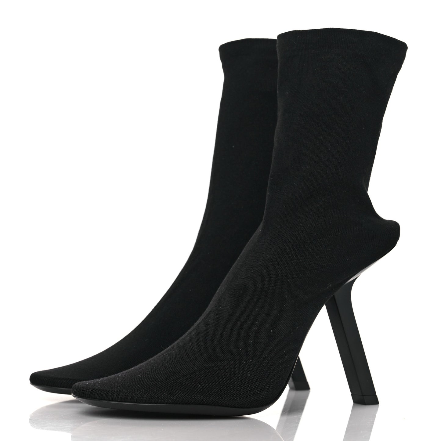 Stretch Tight Fabric Tight 110mm Booties 38 Black