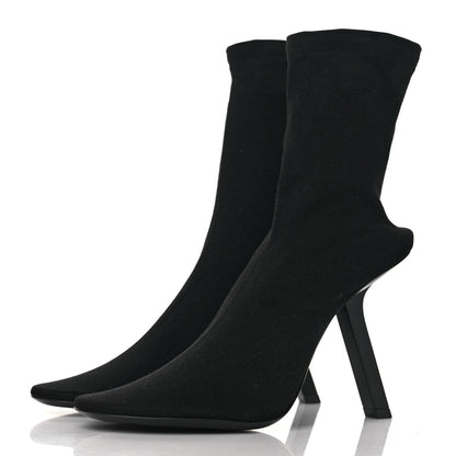 Balenciaga Stretch Tight Fabric Tight 110mm Booties 38 Black 3 of 6