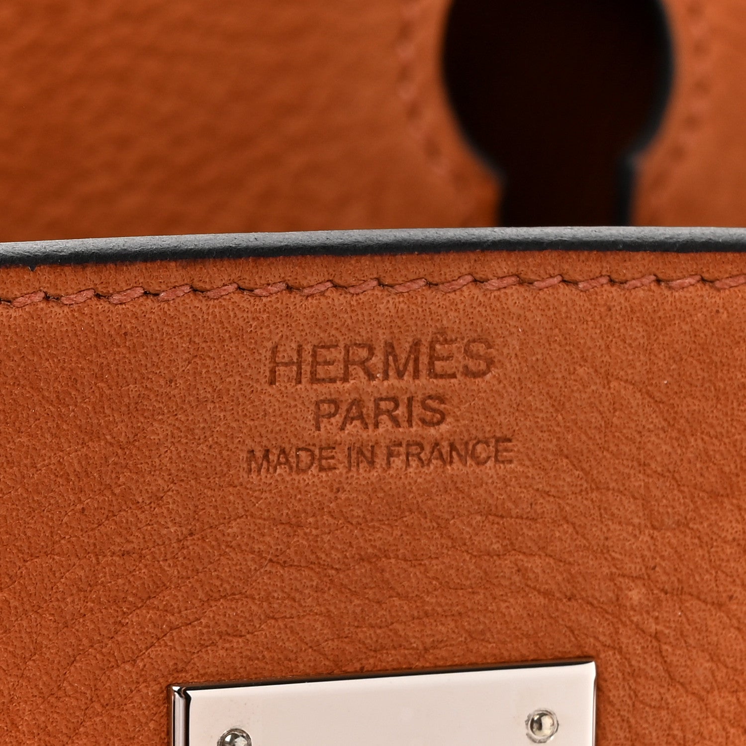 Hermes Taurillon Saddle Birkin 30 Cuivre 6 of 18