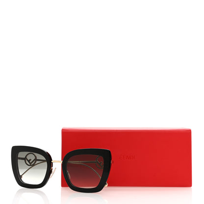 Fendi Acetate Metal F is Fendi Square Cat Eye Sunglasses FF 0408/F/S Black 7 of 7