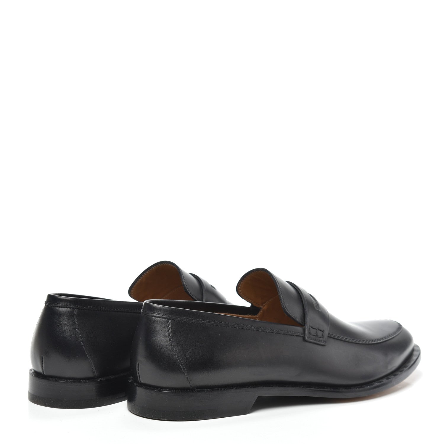 Louis Vuitton Calfskin Mens Kirk Loafers 8.5 Black 4 of 7